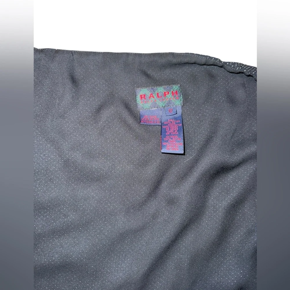 Ralph Lauren Vintage Black Polka Dot Mini Wrap Skirt Size 12